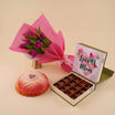 Mothers Day Tulip Bouquet with Cake & Chocolates