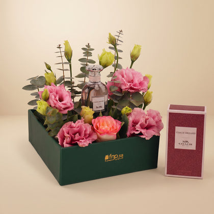 Coach Dreams Perfume For Women Pink Flower Box