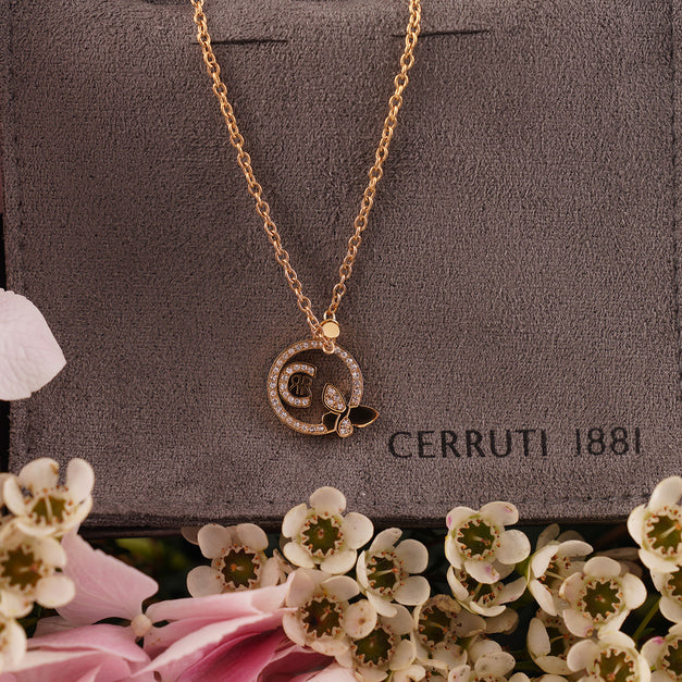Pink Hydrangea Box with Cerruti Necklace for Her