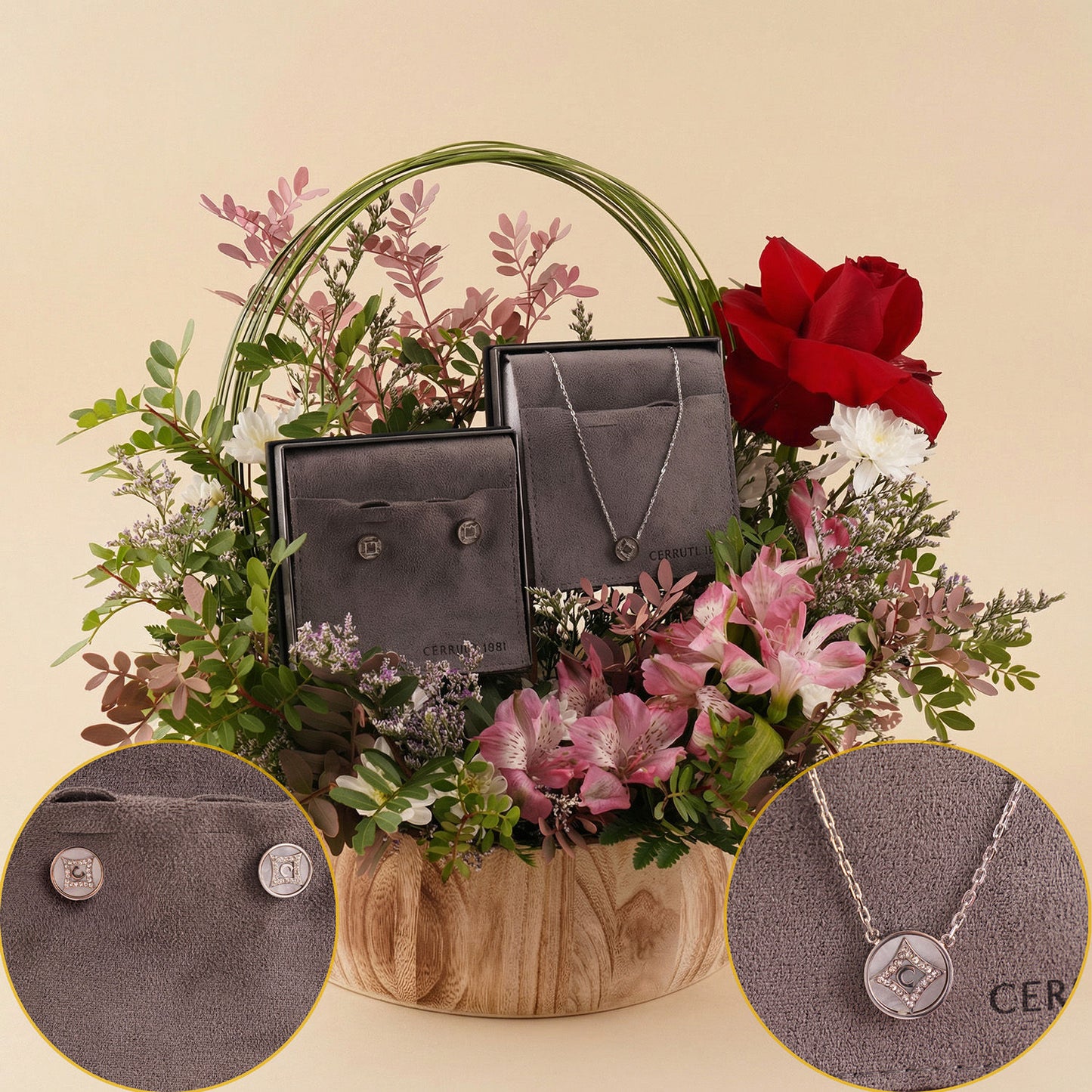 Cerruti 1881 Set with Beauty Rose Box