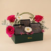Cerruti Set with Pink Roses n Gerbera Box
