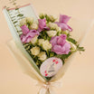 Purple Roses and Baby Roses Bouquet for Mom