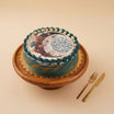 Eid Crescent Chocolate Cake