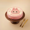 Pink Sweet Labubu Birthday Cake