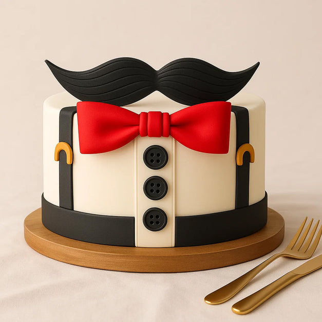 3D Tuxedo Designer Cake For Dad