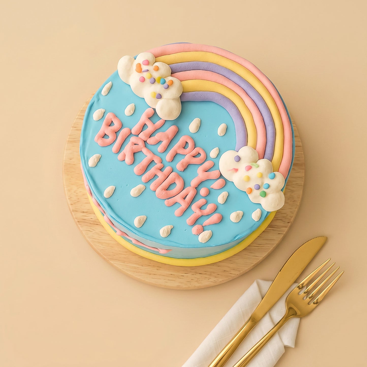 Rainbow Birthday Cake