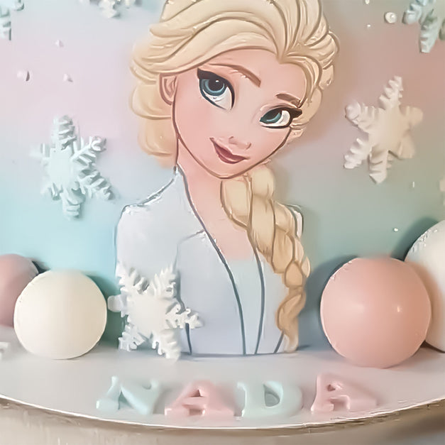 Frozen Princess Theme Birthday Cake