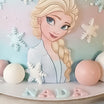 Frozen Princess Theme Birthday Cake
