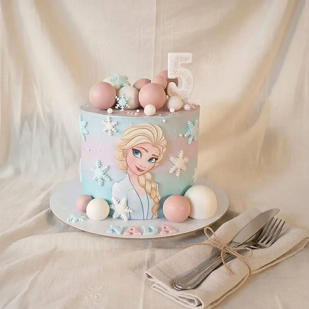 Frozen Princess Theme Birthday Cake