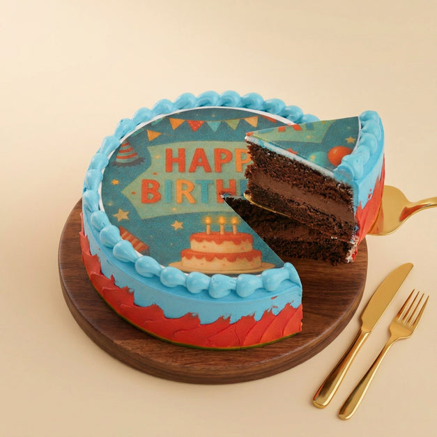 Happy Birthday Festive Cake