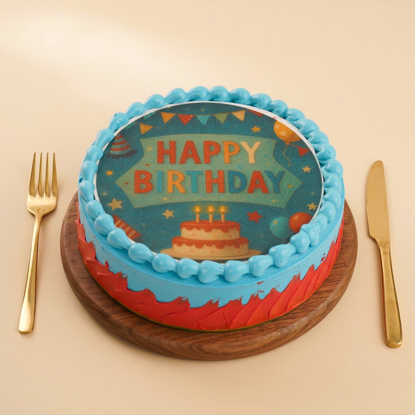Happy Birthday Festive Cake