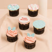 Birthday Vibes Cupcake Set | Chocolate | 6 Pieces 