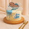 Sleeping Baby Designer Blue Cake