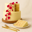 Rose Petals Chocolate Two-Layer Cake