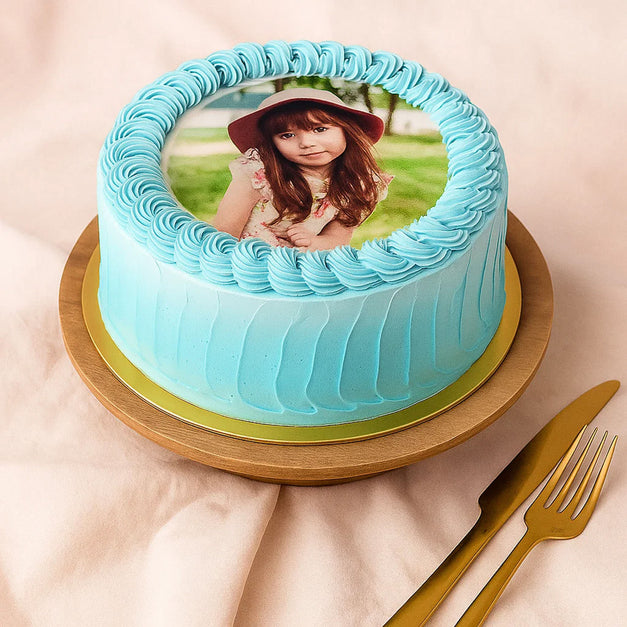 Joyful n Sweet Photo Customized Cake 