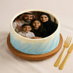 Family Time Photo Chocolate Cake 