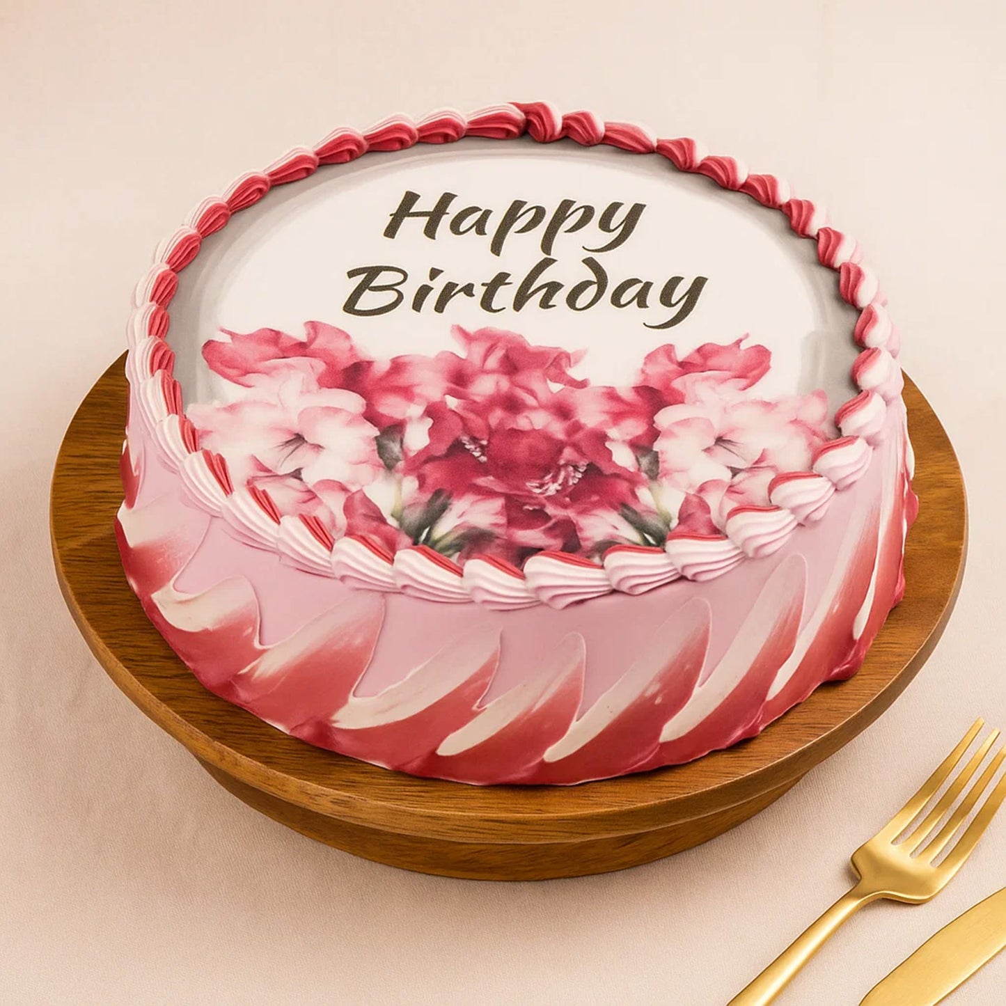 Gladiolus Delight Birthday Cake