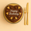 Heart-shaped Birthday Chocolate Cake