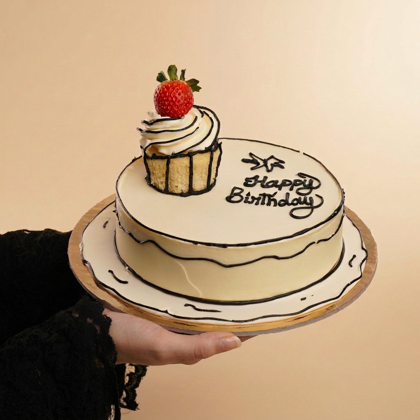 3D Cupcake Birthday Cake