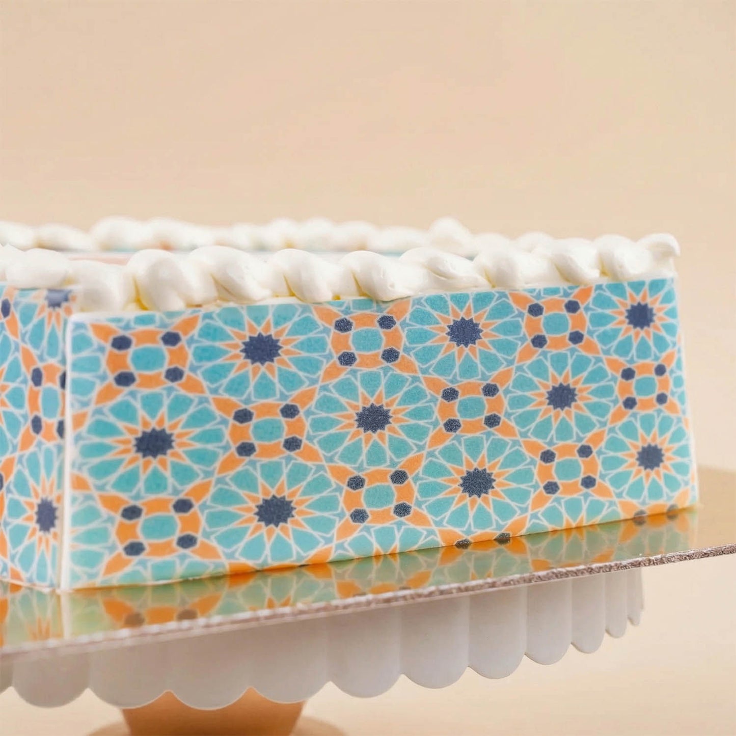 Eid Mubarak Engraved Chocolate Cake