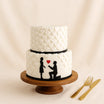 Couple In Love Two Layered Cake