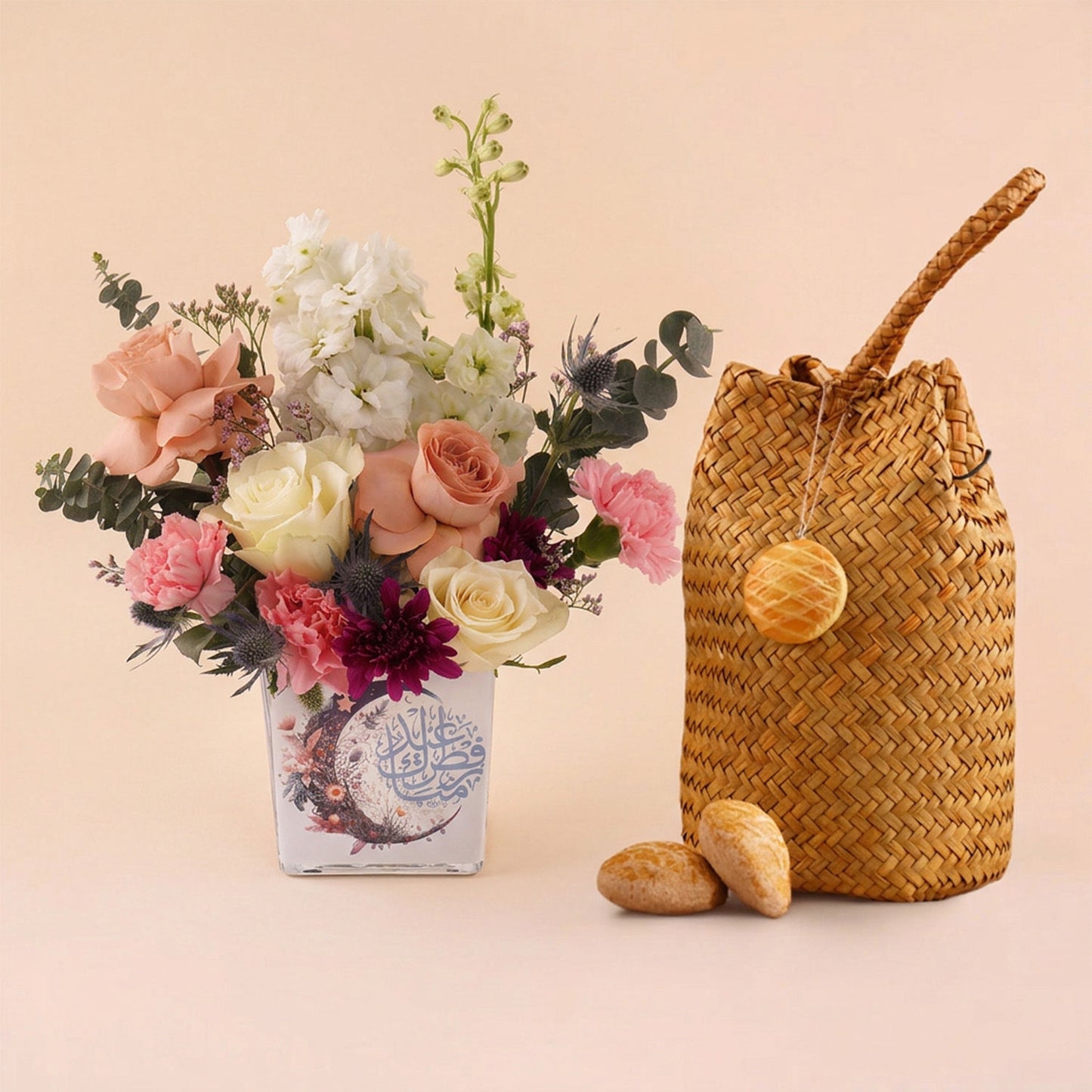 Eid Flowers with Kleija Basket 