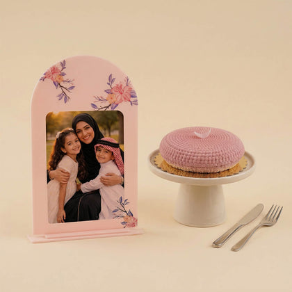 Mothers Day Designer Cake with Photo Frame