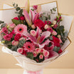 Garden Gala Flower Bouquet With Red Velvet Cake