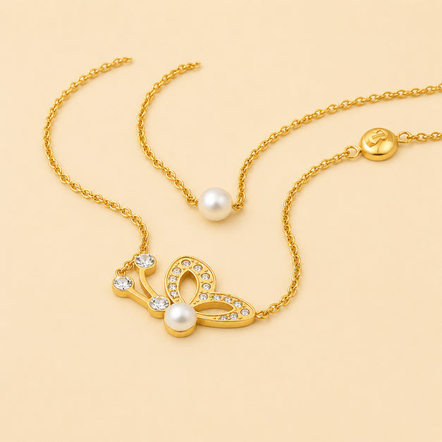 Cerruti 1881 Gold Plated Jewelry Set for Her n Roses 