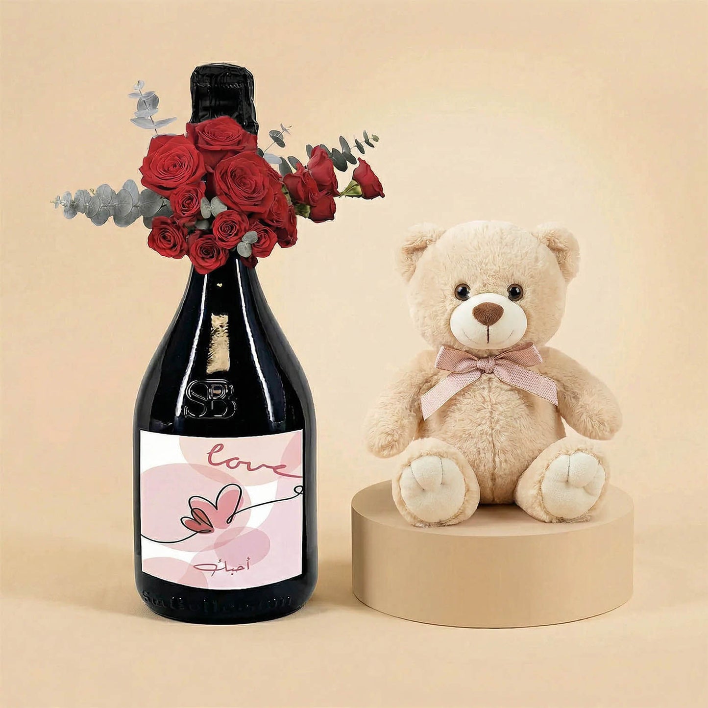 Special Love Moment | Roses & Teddy Gift