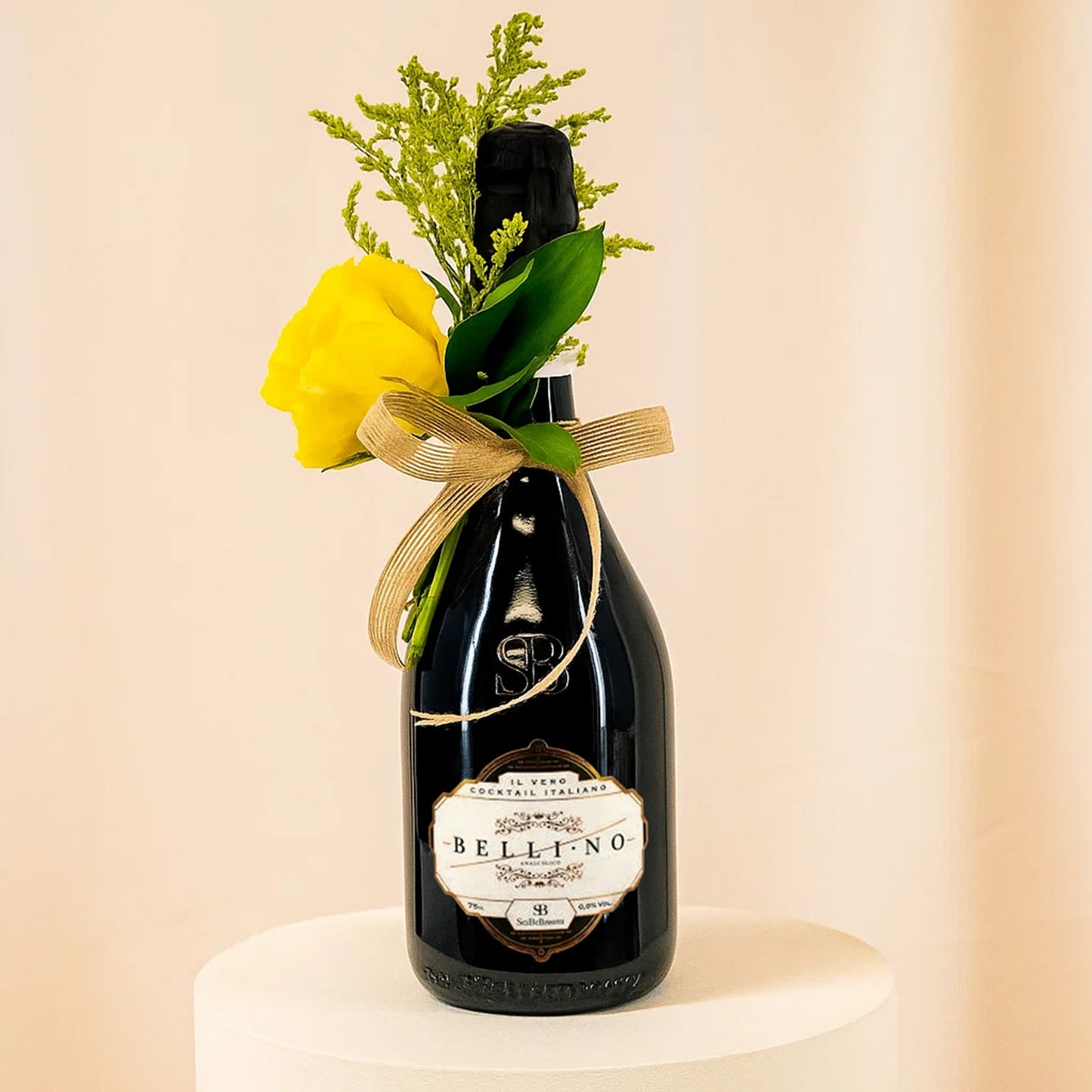 BelliNo Non-Alcoholic Sparkling Drink n Yellow Rose 