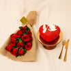 Red Heart Shape Red Velvet Cake
