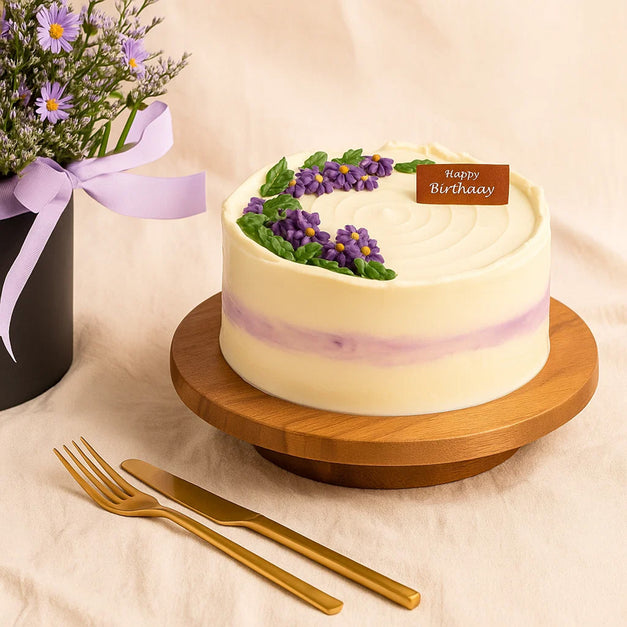 Birthday Wishes Combo | Aster Box n Cake