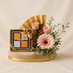 Bostani Chocolate n Artificial Rose Tray 