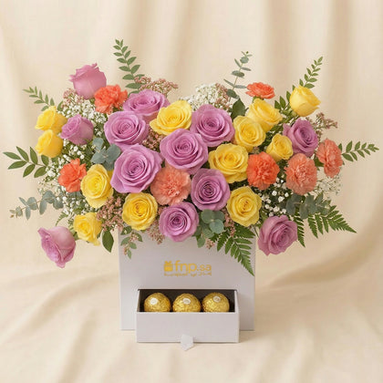 Royal Bloom & Chocolate Indulgence Box