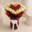 Dalal | White Roses n Chocolates Bouquet