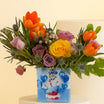 Happy Birthday Flower Vase With Mug n Cushion