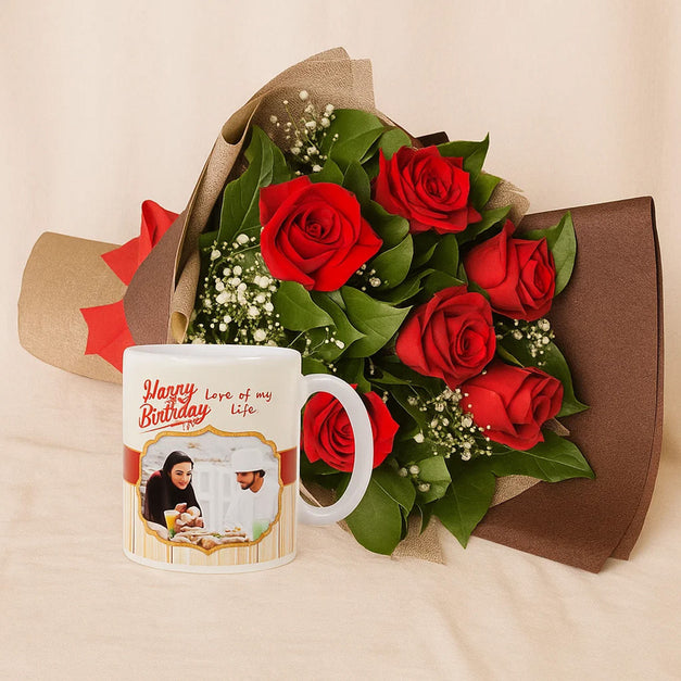 Couple Gifts | Birthday Flowers n Mug 