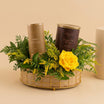 Bateel Espresso & Coffee Hamper With Flowers