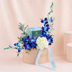  Ocean Blue Tea With Orchid n Rose Flower Box