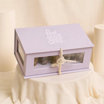 Flower Bouquet n Feel Good Tea Discovery Premium Box