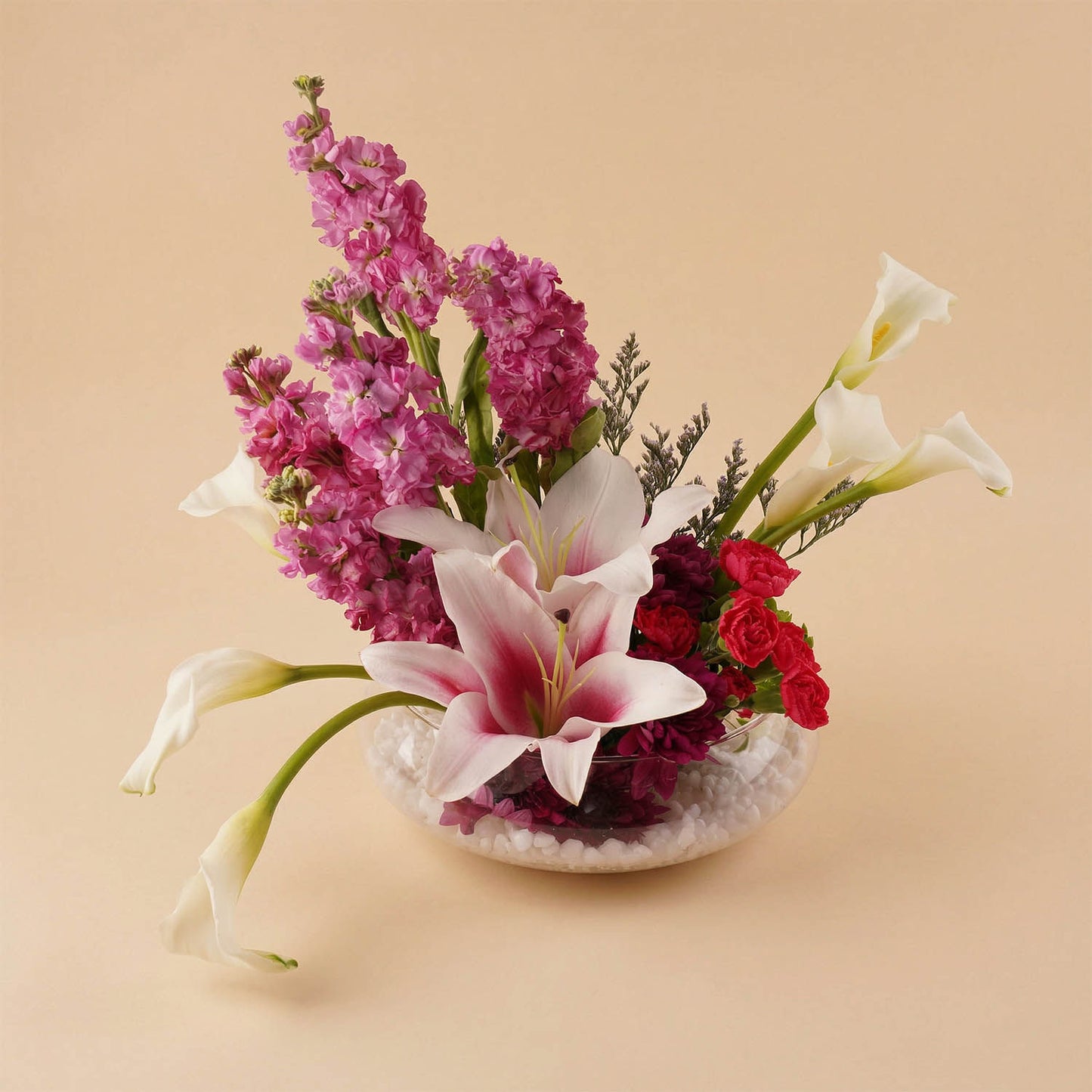 Spring Dreams Colorful Flower Bowl