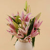 Royal Pink Lily Vase