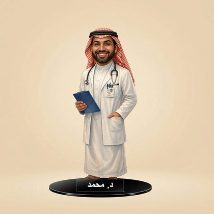 Customized Male Doctor Caricature