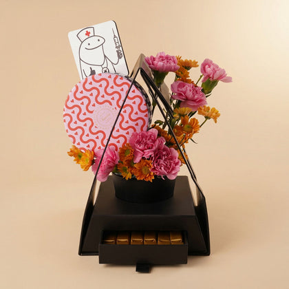 Medical Graduation COngrats Flowers & Venchi Chocolate