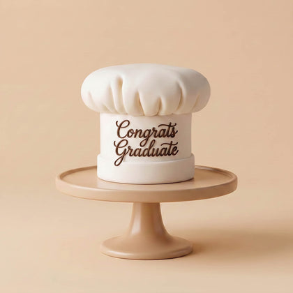 Congrats Chef Graduation Hat Cake