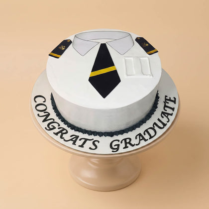 Pilot Graduation Celebration Vanilla Cake
