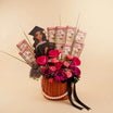 Graduation Congrats to Her with Flowers and Money SAR800