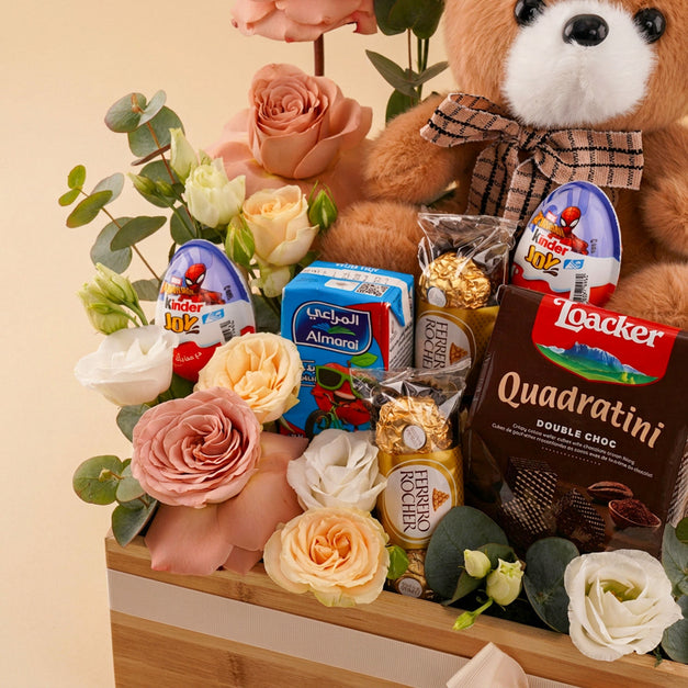 Congrats Graduate Chocolate and Teddy Hamper for Kids