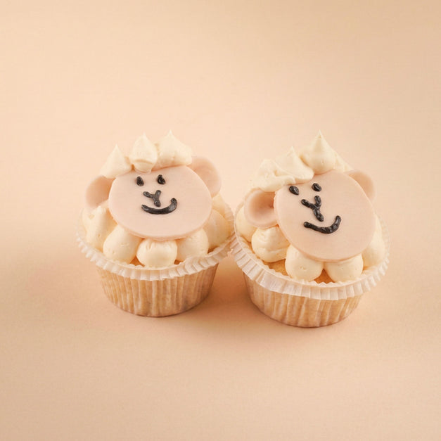 Funny Sheep Cupcakes